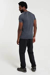 Quest Mens Printed Merino Thermal T-Shirt