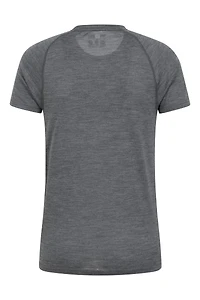 Quest Mens Printed Merino Thermal T-Shirt