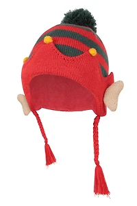 Christmas Elf Womens Pom-Pom Beanie