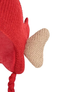 Christmas Elf Womens Pom-Pom Beanie