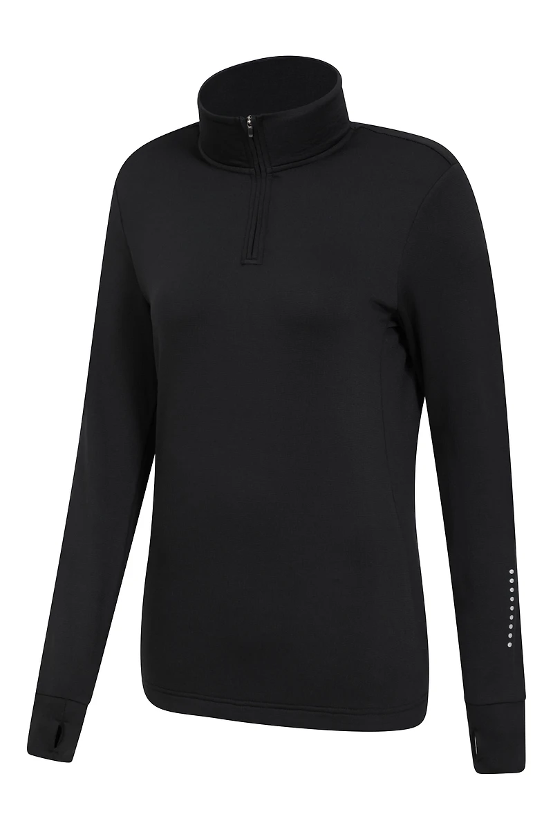 Womens Half-Zip Running Midlayer