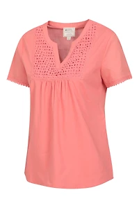 Paris Womens Embroidered Top