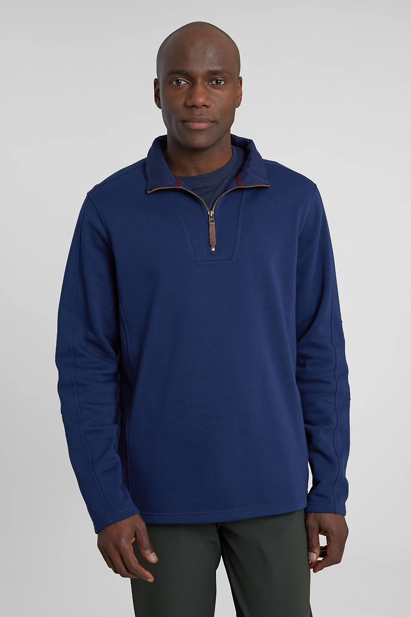 Zeta Mens Zip Neck Top