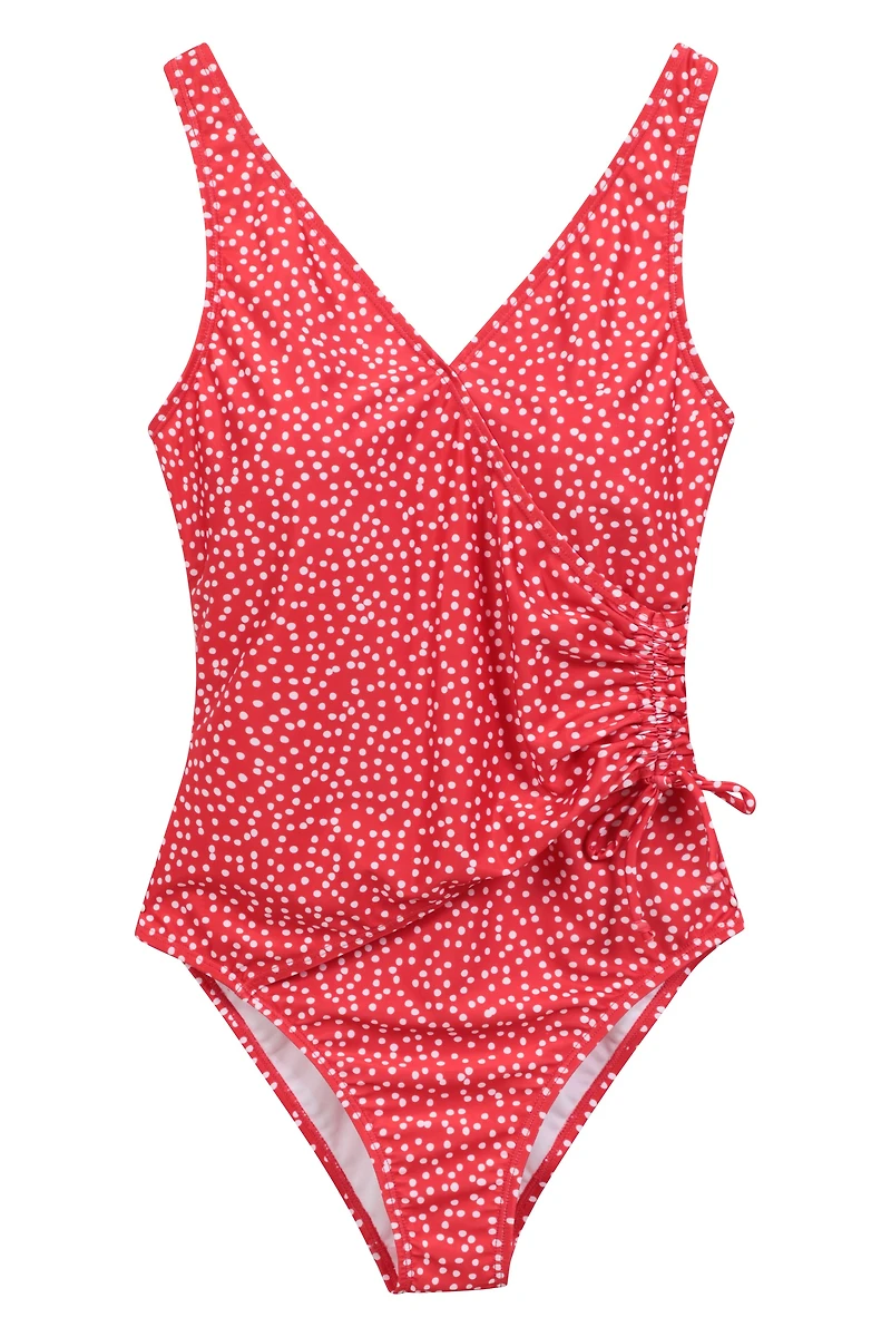 Sardinia Womens Wrap Ruched Swimsuit