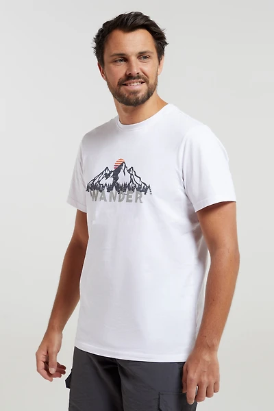 Wander Cotton Mens T-Shirt