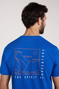 Adventure Begins Cotton Mens T-Shirt