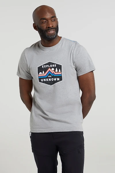 Explore The Unknown Mens Cotton T-Shirt