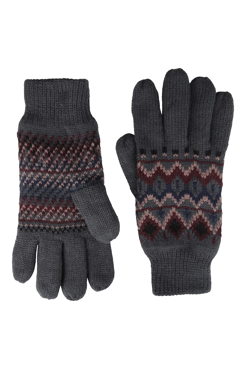 Thinsulate Mens Fairisle Gloves