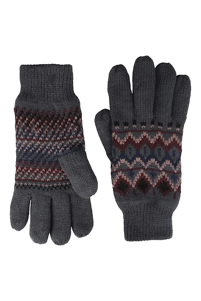 Thinsulate Mens Fairisle Gloves