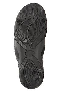 Mens Comfort Leather Flip Flops