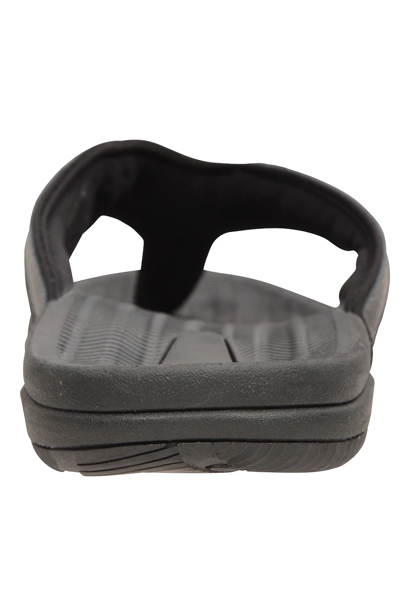 Mens Comfort Leather Flip Flops