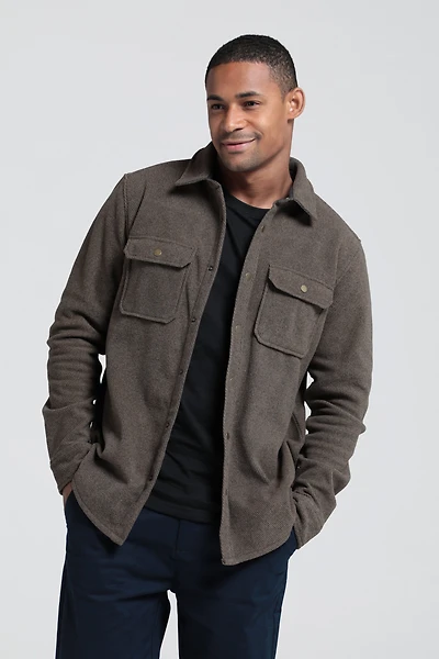 Dresden Mens Twill Fleece Shirt