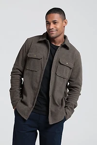 Dresden Mens Twill Fleece Shirt