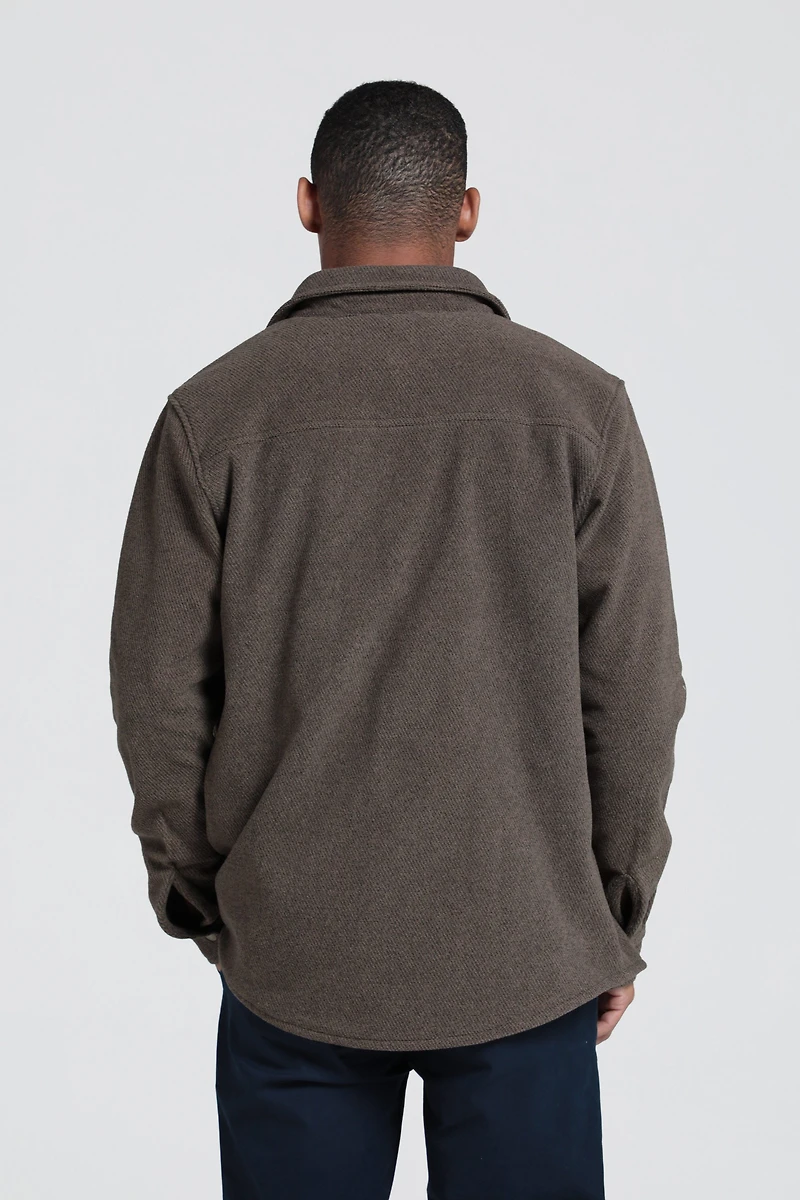 Dresden Mens Twill Fleece Shirt
