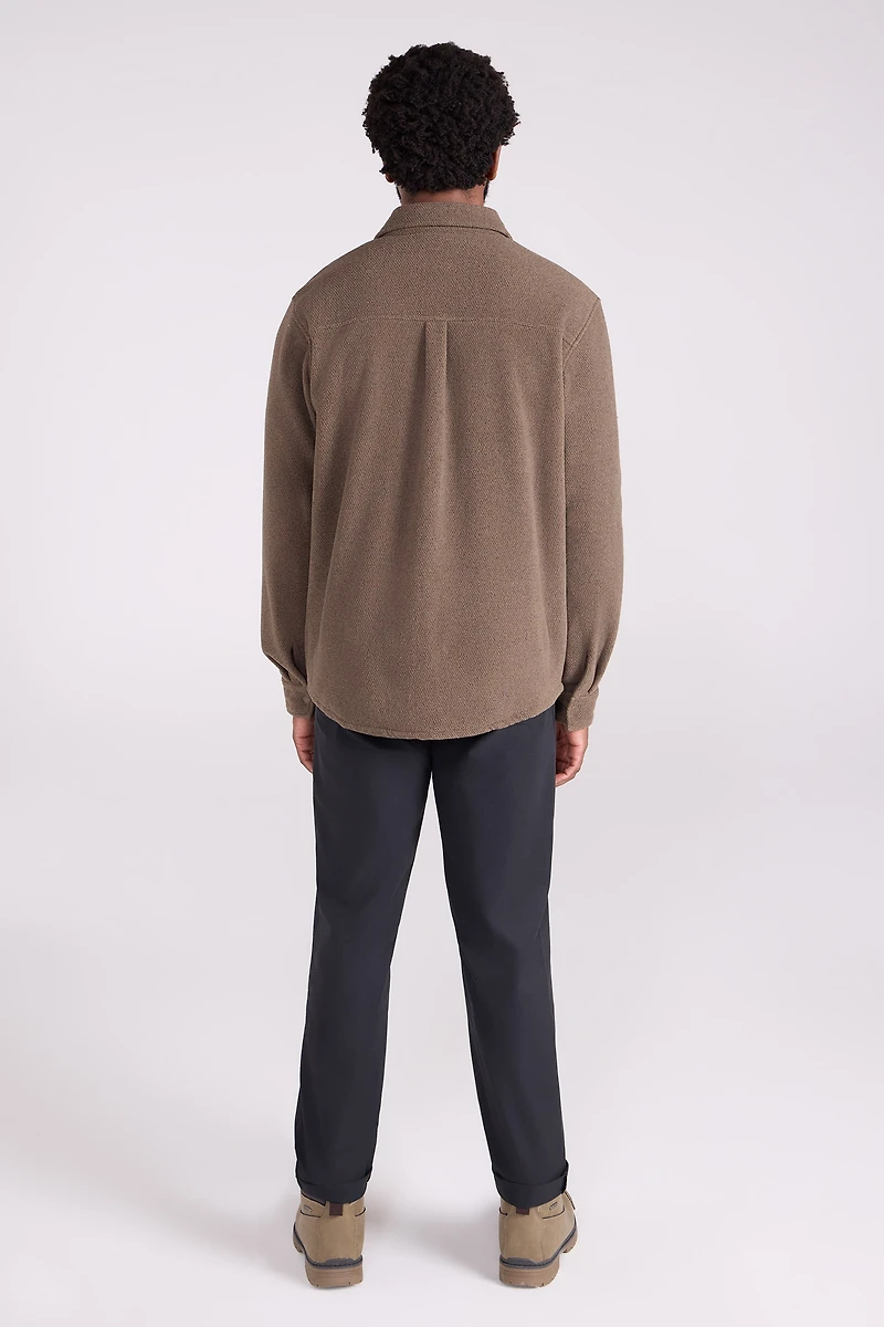 Dresden Mens Twill Fleece Shirt