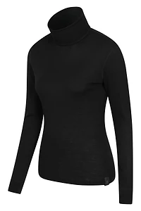 Womens Merino Roll Neck Top