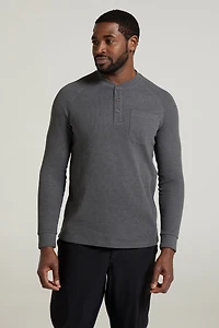 Selby Mens Waffle Henley Tee