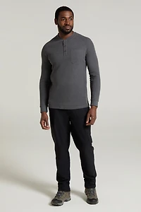 Selby Mens Waffle Henley Tee