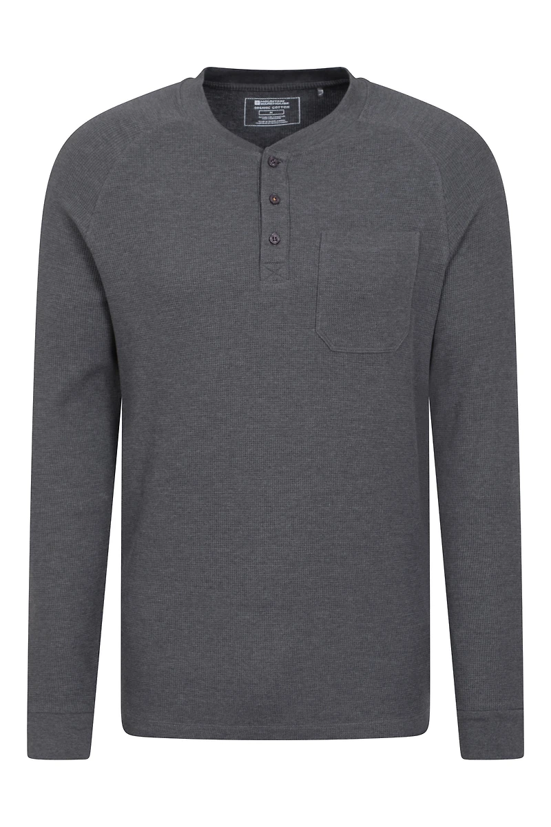 Selby Mens Waffle Henley Tee