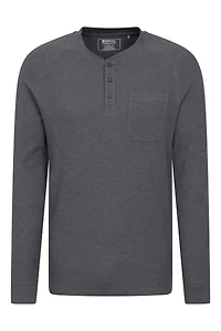 Selby Mens Waffle Henley Tee