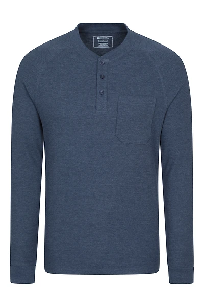 Selby Mens Waffle Henley Tee