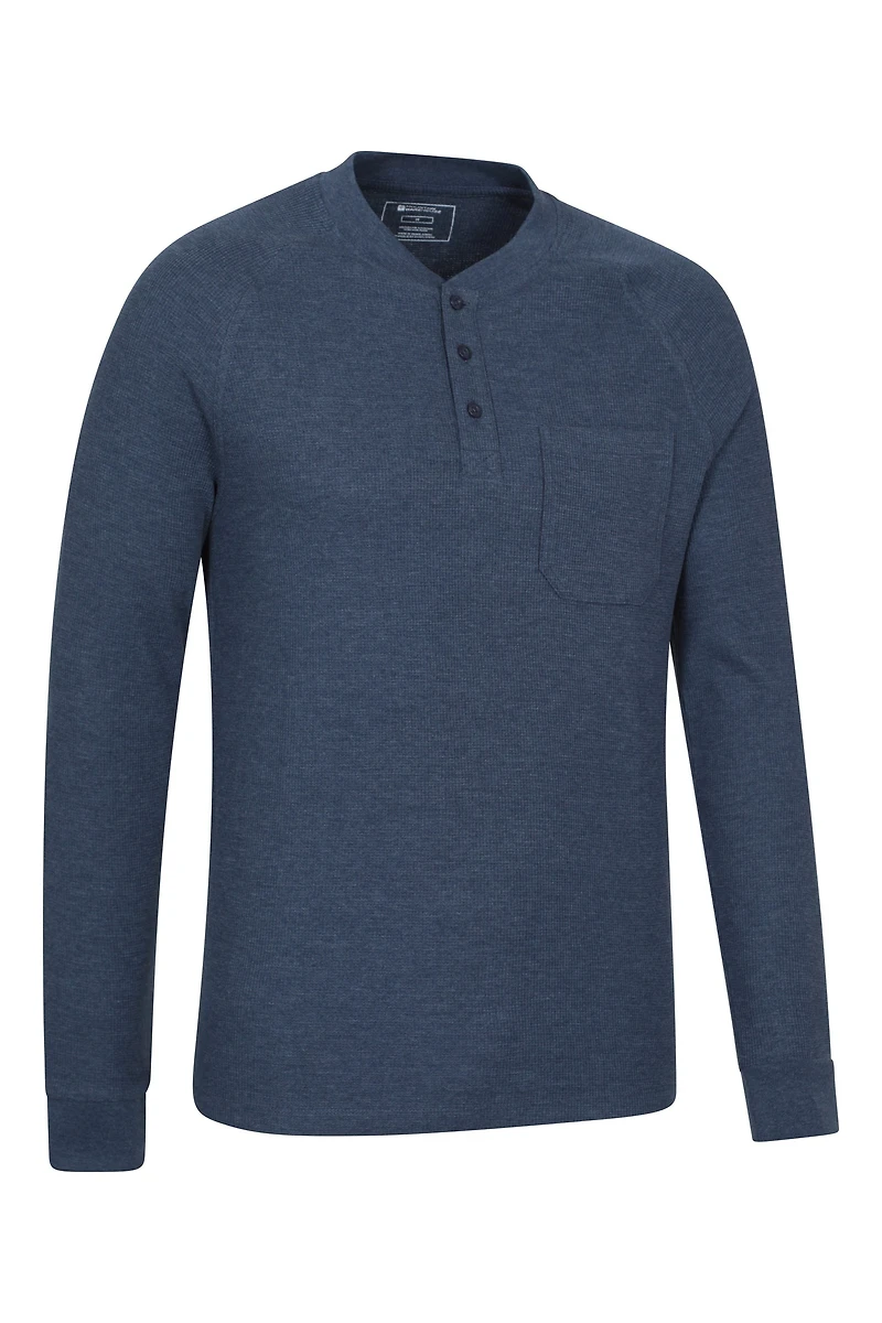 Selby Mens Waffle Henley Tee