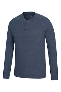 Selby Mens Waffle Henley Tee