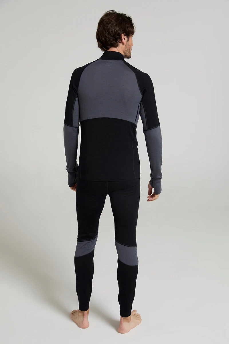 Ultra Mens Merino Zip Neck Top