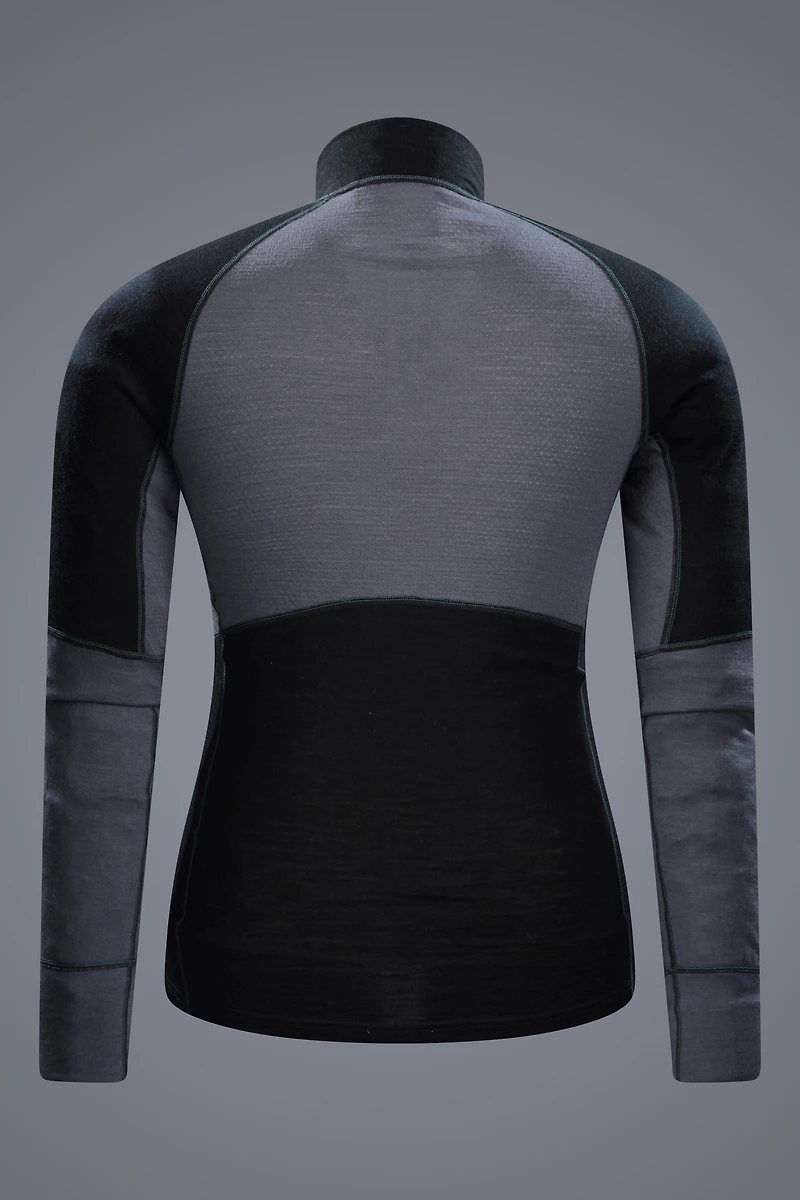 Ultra Mens Merino Zip Neck Top