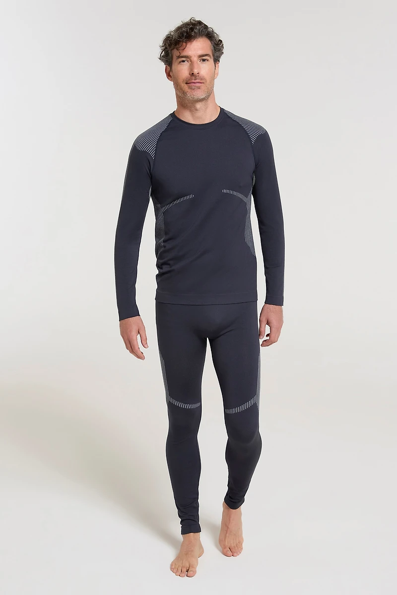 Freestyle Mens Seamless Round-Neck Base Layer