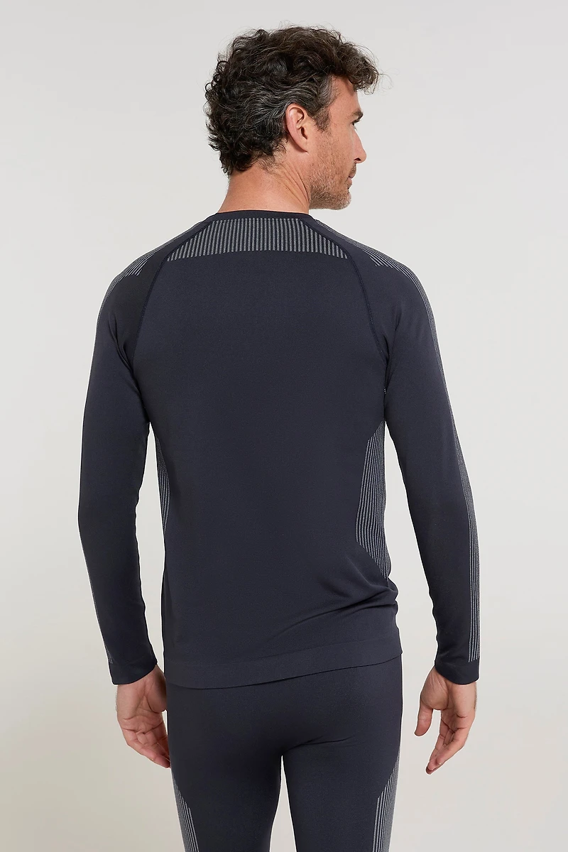 Freestyle Mens Seamless Round-Neck Base Layer
