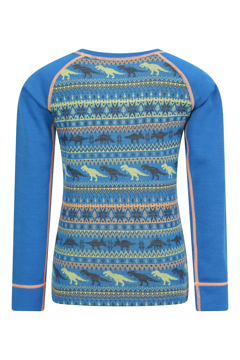 Jacquard Kids Merino Base Layer Set