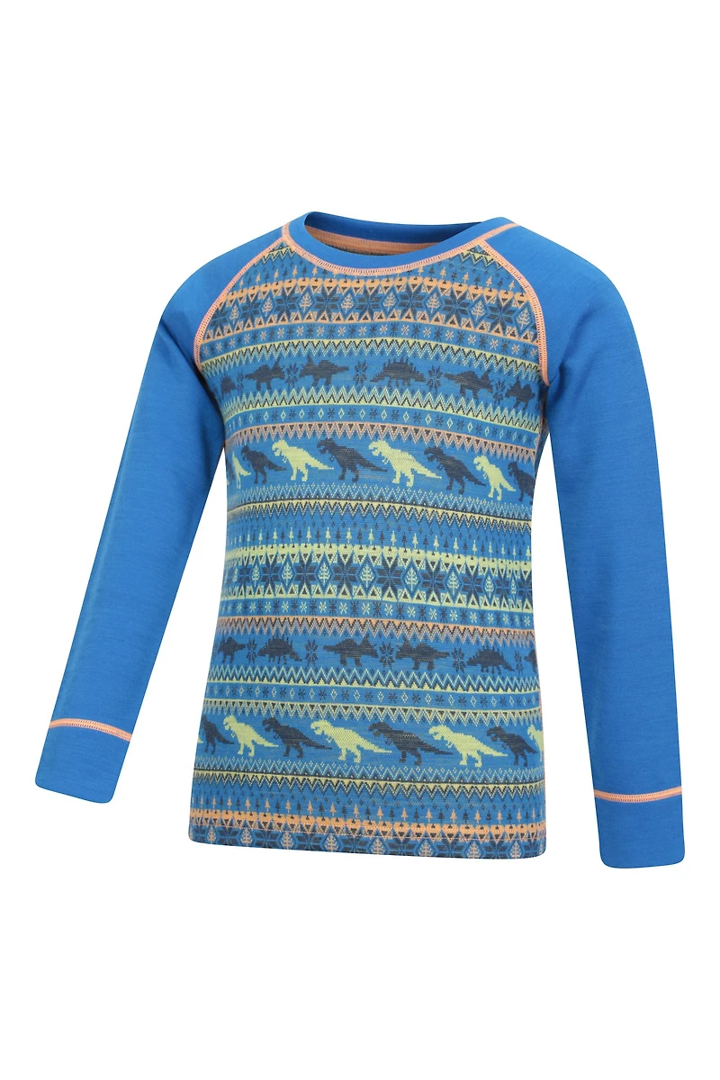 Jacquard Kids Merino Base Layer Set