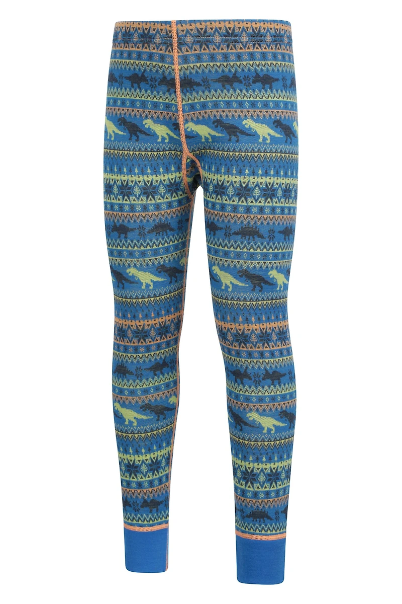Jacquard Kids Merino Base Layer Set