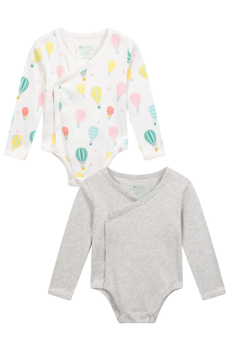 Kimono Bodysuits - 2-Pack
