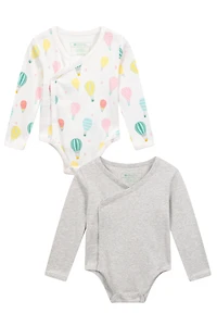 Kimono Bodysuits - 2-Pack