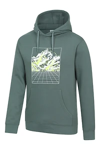 Mountain Grid Mens Hoodie