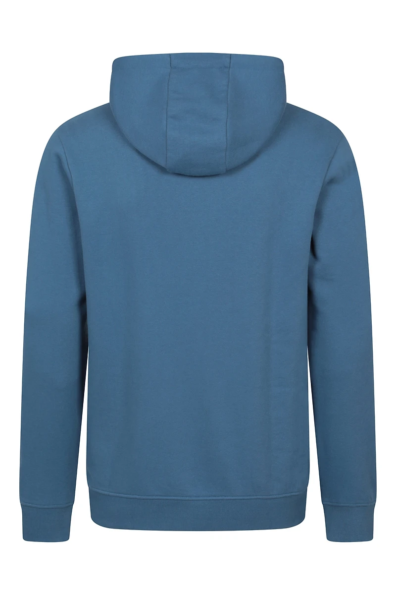 Circular Sunset Mountain Mens Graphic Hoodie