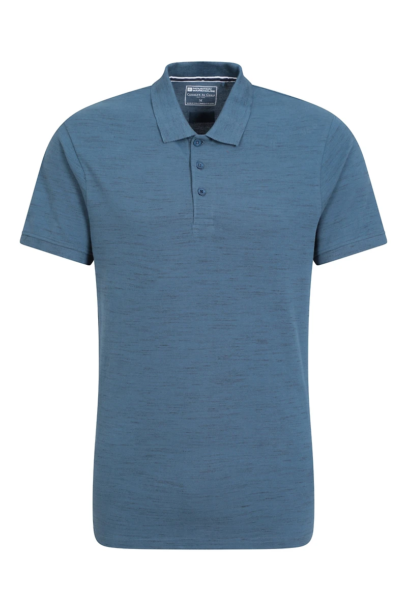 Dawnay Pique Slub Textured Mens Polo Shirt