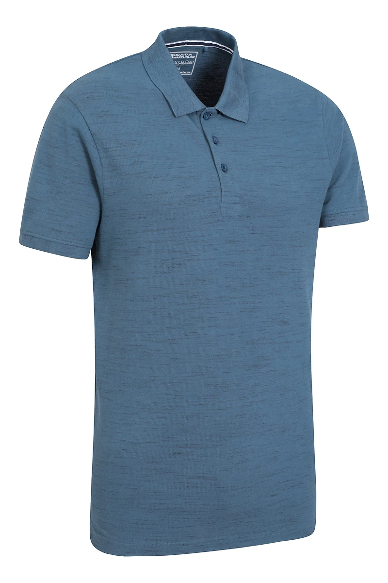 Dawnay Pique Slub Textured Mens Polo Shirt