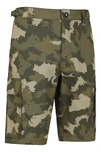 Prospect Mens Ripstop Camo Cargo Shorts