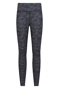 Motion Mesh Womens Patterned Leggings