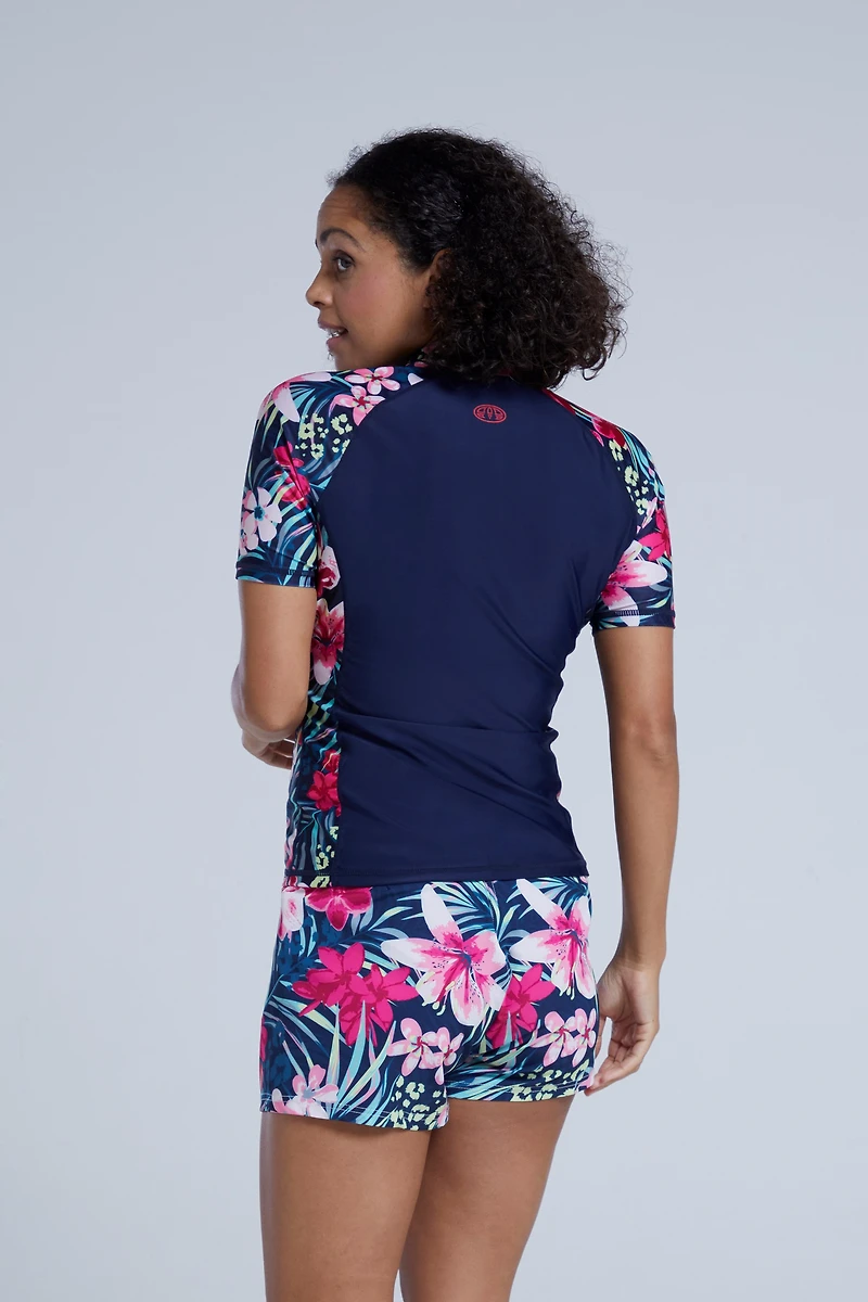 Lucy Womens Recycled Rash Guard