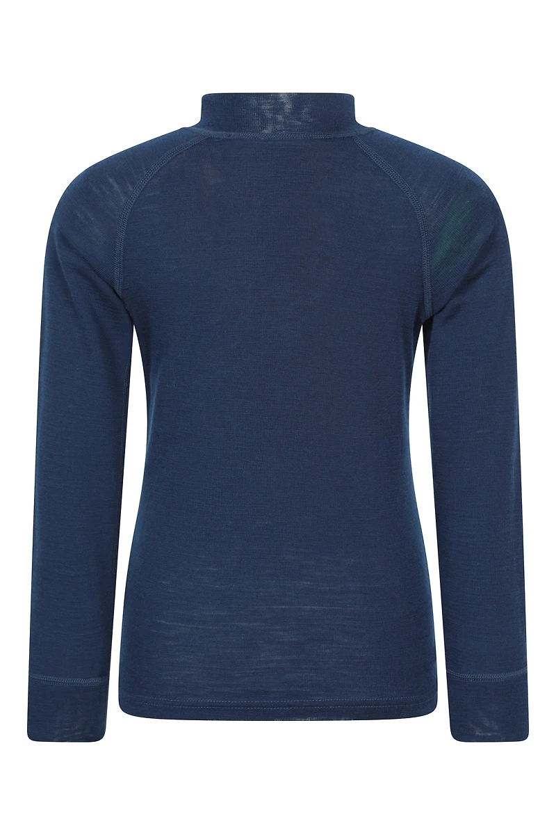 Kids Merino Half-Zip Top