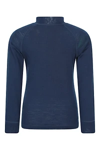Kids Merino Half-Zip Top