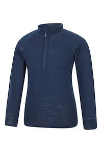 Kids Merino Half-Zip Top