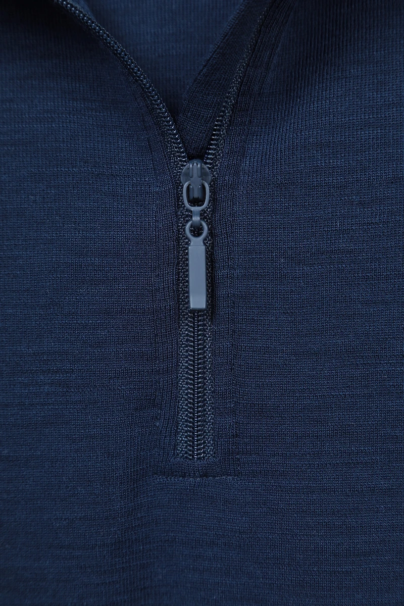 Kids Merino Half-Zip Top