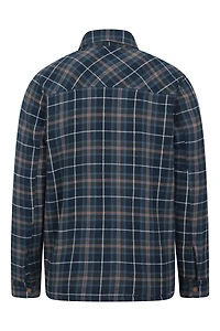 Pinn Mens Sherpa Lined Flannel Shirt