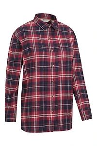 Billie Womens Check Oversized Shirt
