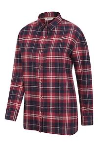 Billie Womens Check Oversized Shirt